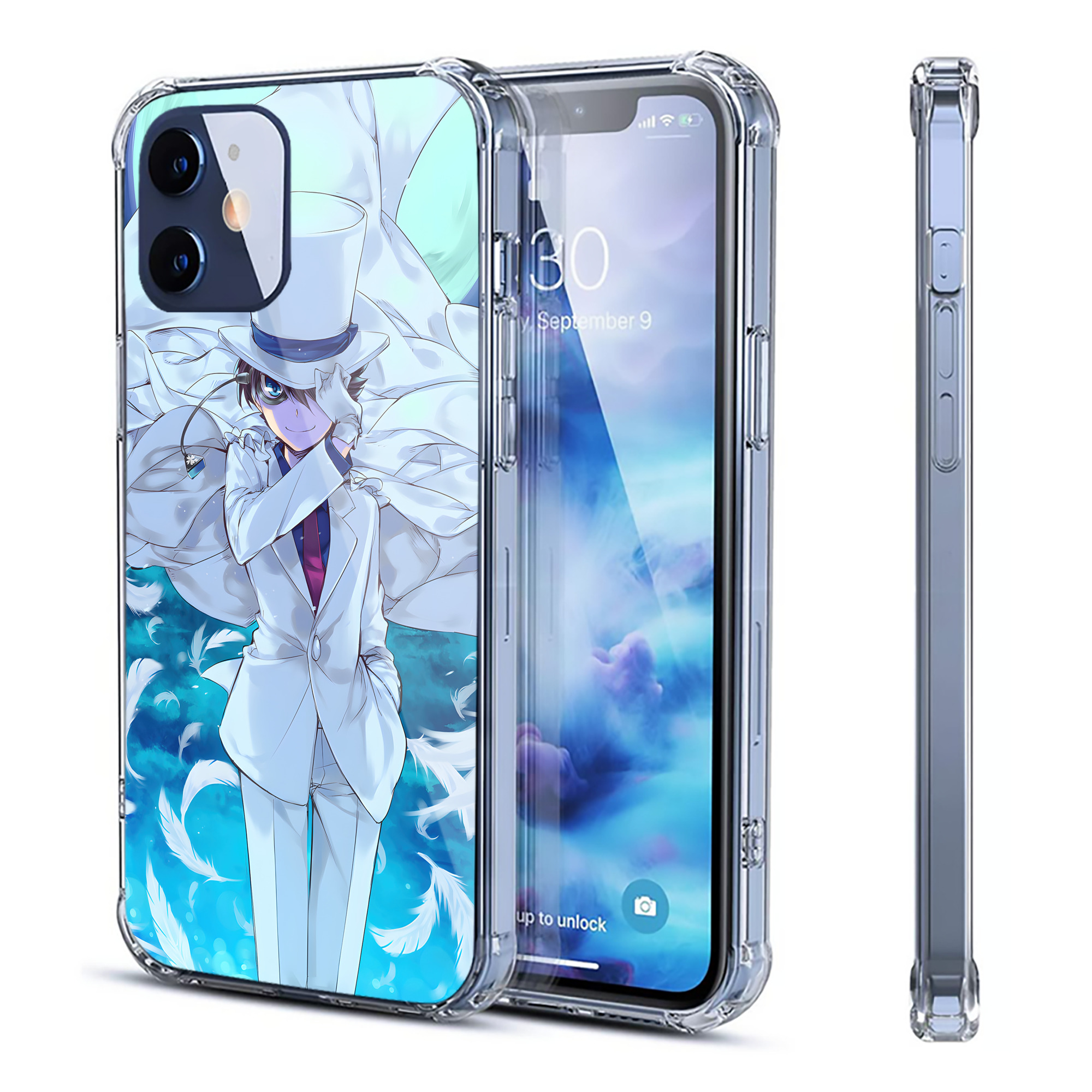 （画像用） 名探偵コナン Detective Conan 【iPhone 12シリーズ対応】透明スマホケース（クリアソフトケース）